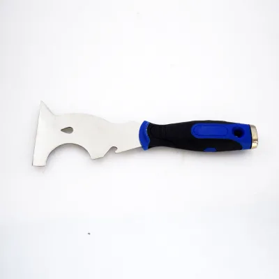 15 in 1 Rubber Handle 3'' Stainless Steel Mirror Polishing Blade sharp Edge Scraper Putty Knife Drywall Tool