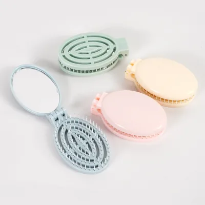 Custom Logo Dry Curved Vent Air Cushion Comb Plastic Massage Square Paddle for Curly Hair Detangling Internet Celebrity Style