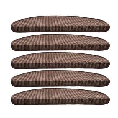 Solid Color PET Friendly Reversible Medium Thickness Staircase Mat Non-slip Floor Carpets Polypropylene Fiber Stair Treads