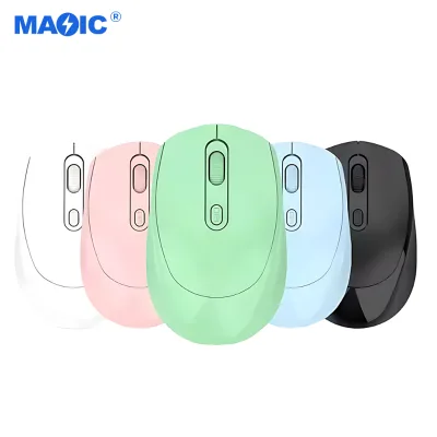 Dual Mode 2.4G Rechargeable Wireless Mouse Portable Silent for Tablet PC Lightweight Easy to Carry