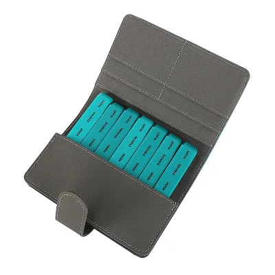 Competitive Price Fashion Trendy ABS PP PU Package 7 Days Weekly Medical Pill Organizer