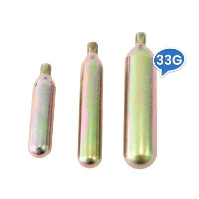 Disposable 33G Steel CO2 Cartridge Life Jacket 16g-95g Threaded Gas Cylinder CE Certified