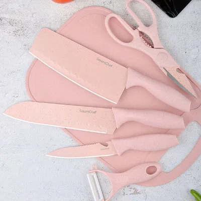 5pcs nonstick coating kitchen knife set for promotion