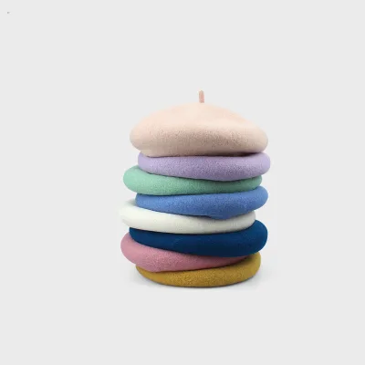 14 Years Factory Free Design Wool Beret Hats Wholesale Black Daily Sports Applicable Adults Winter Painter Lace Hat