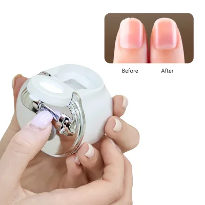 Professional Nail Trimmer Magnifying Glass LED Illumination Safe for Elderly Kids Debris Collector Electric Nail Clipper