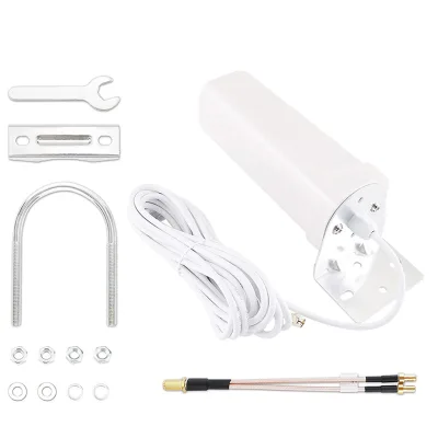 QIYUNTONG 5G LTE 4G 3G Dual Band for Male RG58 5m Outdoor Omni-directional Antenna with 18dBi Gain