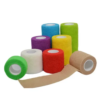 Non Woven Cohesive Bandage Wrap Colored Sports & Entertainment Bandage for Sports Protection
