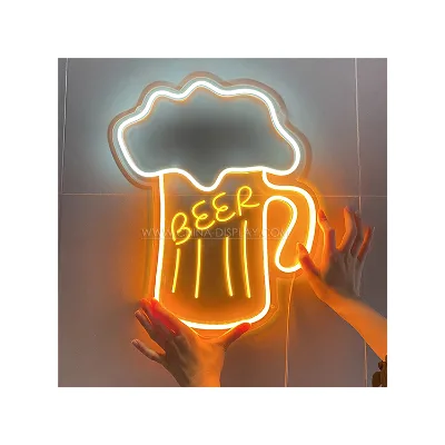 Good Flexibility Electronic Letters Words Decorative Acrylic Led Neon Bumper Caae