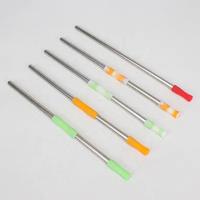 Food Grade Flexible Stainless Steel Straws Stirring Stick Reusable Metallic Straws