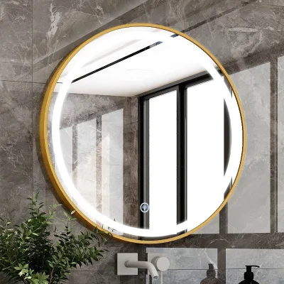 Customized Led Light Round Aluminum Alloy Profile Mirror Frame China Factory