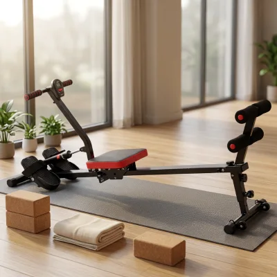 Multifunctional Hydraulic Rowing Machine Full Body Workout Fitness Equipment Cardio Exercise Trainer