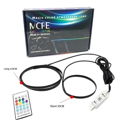64 Colors LED Acrylic Music and Voice Control High Quality App or Remote Control RGB Ambient Lighting 12V 120W
