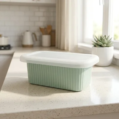 Eco-Friendly Food Grade Silicone Freezer Tray for Soup Ice Cubes 2-Cup Lid Heat Resistant 240C Freeze & Serve