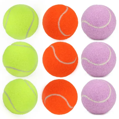 Free Custom Logo Campus Training Competition Specialized High Elasticity Rubber Tennis Ball for Training Competition