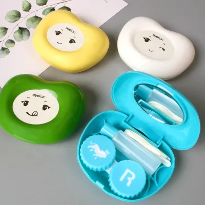 Pink Kawaii Designs Contact Lenses Cleaner case for Contact Lens and Eye Contact Lens case fox