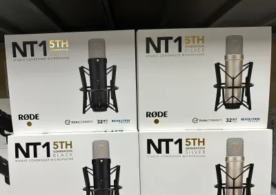 Rode NT1 5th Generation Smooth Frequency Response High Sensitivity High SPL Handling Low Noise 4dBA Studio Condenser Microphone