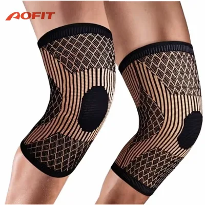 Custom Logo Compression Breathable Knee Pads for Sports Training Arthritis Pain Relief