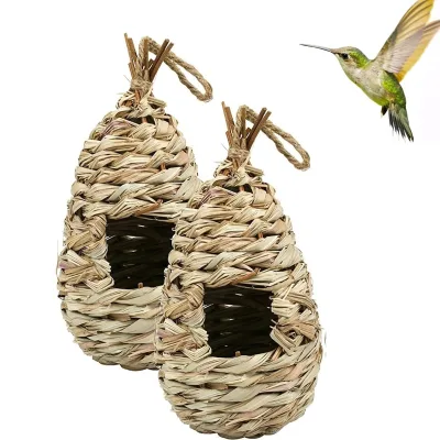 Grass Bird nest Cozy Resting Place for Birds Provides shelter from Cold Weather handmade bird house