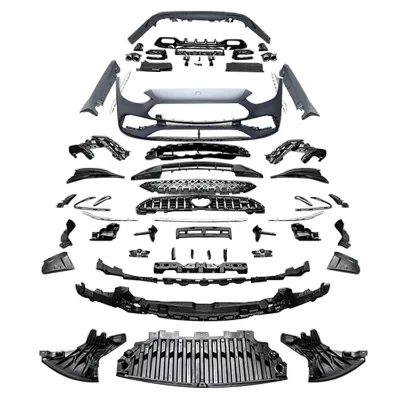 W206 Upgrade to C43 Style Body Kits for C Class W206 2021-IN Auto Body Parts Front Bumper Grille