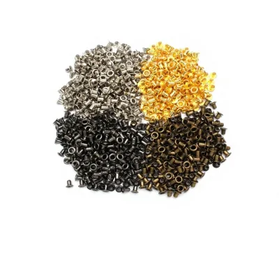 Factory Spot 4 Color Copper Mini Hollow Round Air Eye Button for Clothing & Shoes DIY with 7-Day Sample Lead Time