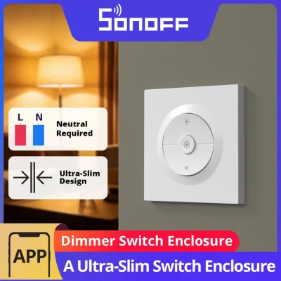 SONOFF EDIM Fusion Series Dimmer Wall Switch Enclosure Clip-on Installation Ultra-Slim Design SONOFF MINI-DIM MINI-ZBDIM