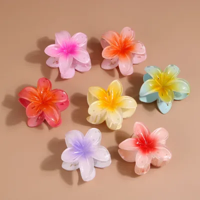 Popular Flower Hair Claw Clip Summer Colour Cute Pretty Daily