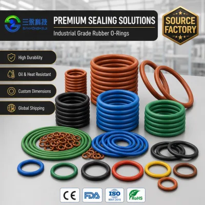 FFKM VMQ FKM NBR EPDM O Ring Custom Size Color Logo Rubber O-Ring Seal for Hydraulic Machinery Pipe Valve