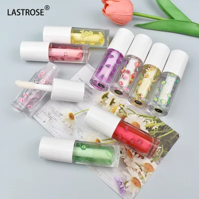 Hot Selling Long Lasting Moisturizing Shimmer Fat Fruit Flavor Non-Sticky Ultra Hydrating and Exfoliating Lips Oil for Lip Care