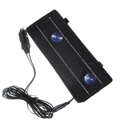 Wholesale HOPESUN 4.5W 12V Solar Car Boat Motorcycle Charger with USB/DC Connector CE Certified 5-Year Warranty