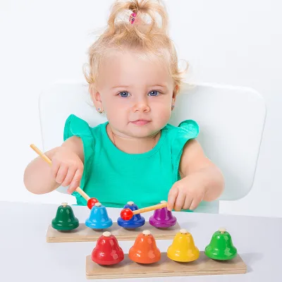 Orff Instruments Baby Wooden Multifunctional Rainbow Percussion Instrument Montessori Educational Music Toys for Kids Portable