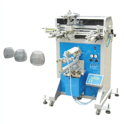 Cylindrical Round Bottles Cups Silk Screen Printing Machine Manual Print on Plastic Glass Bottle logo Date Printer