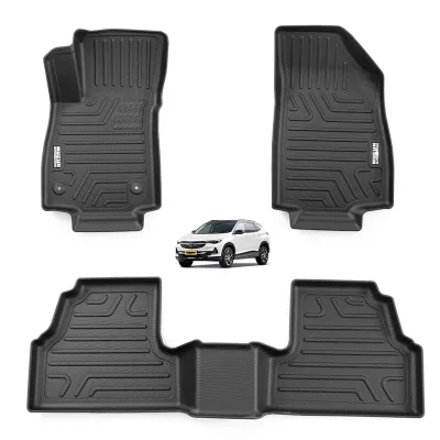 Wholesale TPE 3D Non Slip Waterproof Car Floor Mats 3 Piece Set Universal Fitment Custom Color & Logo 5mm Thick for Buick Encore