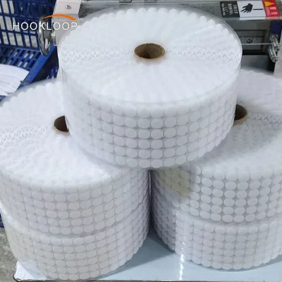 Customized Shade Round Square Heavy Duty Back Glue Self Adhesive Hook and Loop Strap Dots for Handmade DIY