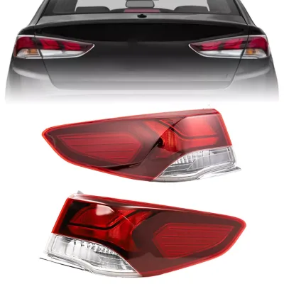 New High Quality for Sonata 2018-2019 Outer Left Right Rear Stop Signal Brake Red Halogen Tail Light