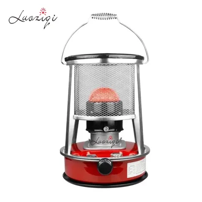 LUOQI Pyramid-Shaped Modern Portable Aluminum Kerosene Heater Piezo Ignition Remote Control Easy Operation Home Patio Heaters