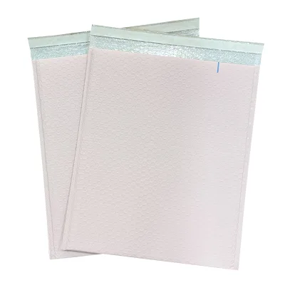 Soft Pink Poly Bubble Mailers with Protective Air Cushion Bubble Padded for Delicate Item Shipping Durable Waterproof Packaging