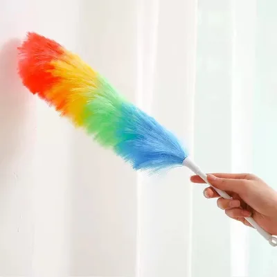 Household Dust Brush Cleaner Home Furniture Window Bookshelf Soft Desk Cleaning Fluffy Feather Duster