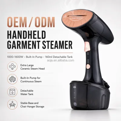 OEM Garment Steamer 320ML Water Tank Ceramic Soleplate Digital Steam Control Portable Clothes Steamer With 25g/min Strong Steam