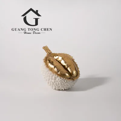 Modern Luxury Decorative Resin Durian Figurine Ornament Desktop Decor Home Interior Accessories