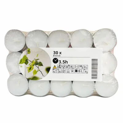 Wholesale Decorative Teelichter Velas Scented Candle Tealight 15 30 50 100 Pcs Packaging