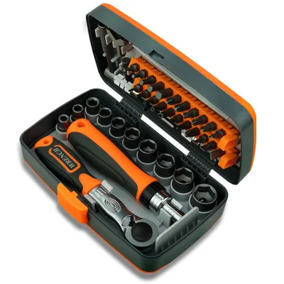 38 in 1 Multi Ratchet Screwdriver Socket Tool Set Hardware Screw Hand Tool Combination Toolbox Mobile Tools Precision Kit