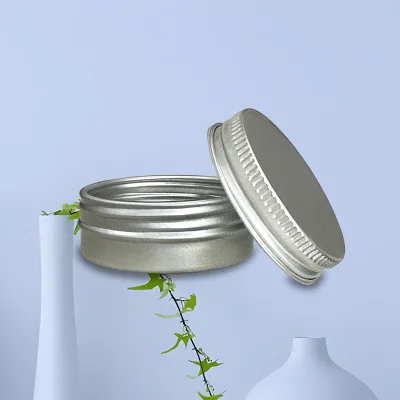 AJR-003 25ml Round Aluminum Container Excellent Quality Aluminium Jar for Cosmetic Wax Container