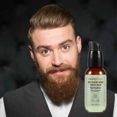 Shave Balm Recovery Private Label Organic Natural Beard Care Mens Aftershave Smoothing Repairing Moisturizing Light Hold Fresh