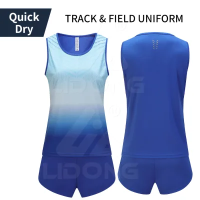 Kids GYM Jogging Suit Men Women Professional Marathon Jersey Shorts Running Training Wear Track and Field Uniform