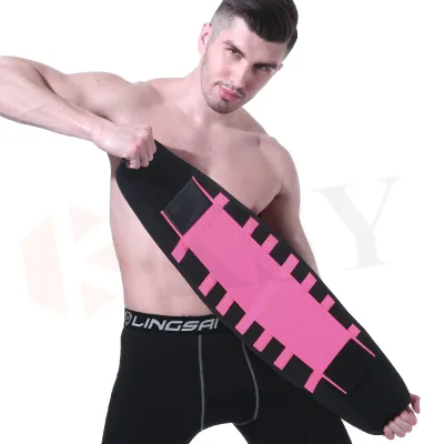 Manufacturer Direct Sales Fitness Rubber Back Support Adjustable Waist Sweat Slimming Belt