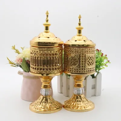 Lace Incense Burner Fashion Middle East Metal Craft Decorative Cone Stick Holder Home Simple Sandalwood