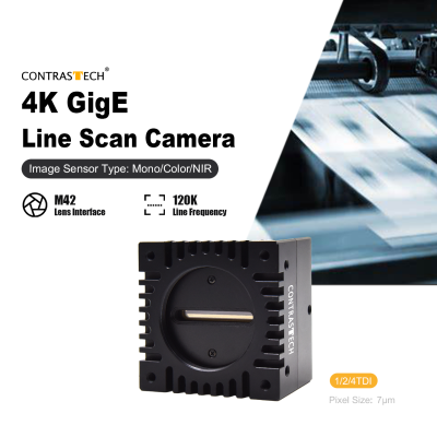 Integration Flexibility High Quality Imaging 4096x4 NIR SWIR GigE CameraLink 4K Line Scan Cameras for Machine Vision Application