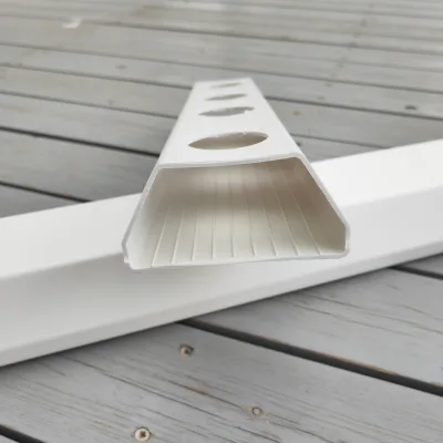 Food Grade PVC Virgin Material Made NFT Hydroponic Gully With Scientific Trapezoid Flow Design for Lettuce Leafy Vegetables Grow