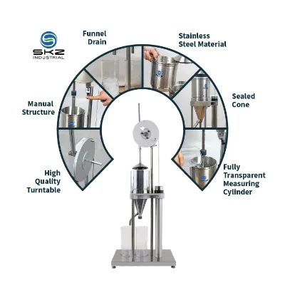 SKZ115 Lab Pulp Instrument Pulp Drainage Tester Included Cylinder 1000 ml PP SR Beating Pulp Tester for R&D DOE Experiment