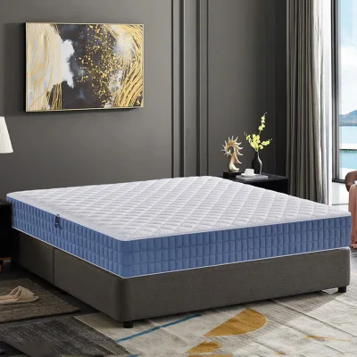 Modern Comfortable Double Double Spring Hotel Bed Mattress Memory Foam Compression Roll for Bedroom Sleep Modern Style